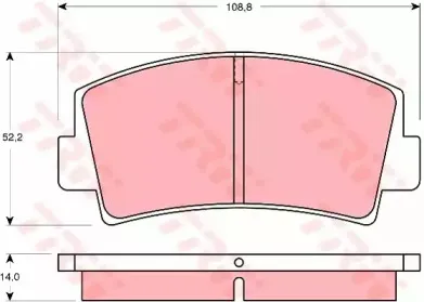 Комплект тормозных колодок, дисковый тормоз TRW купить