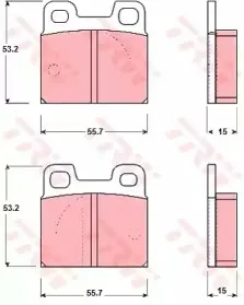 Комплект тормозных колодок, дисковый тормоз TRW купить
