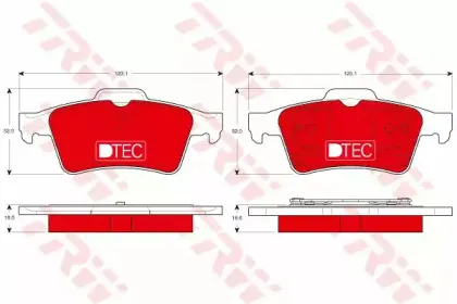 Комплект тормозных колодок, дисковый тормоз TRW купить