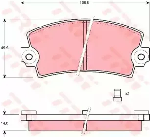 Комплект тормозных колодок, дисковый тормоз TRW купить