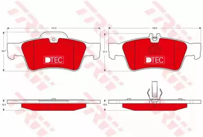 Комплект тормозных колодок, дисковый тормоз TRW купить