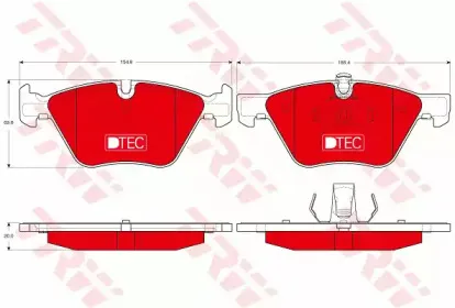 Комплект тормозных колодок, дисковый тормоз TRW купить