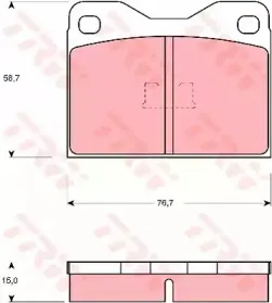 Комплект тормозных колодок, дисковый тормоз TRW купить