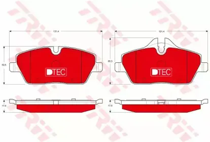 Комплект тормозных колодок, дисковый тормоз TRW купить