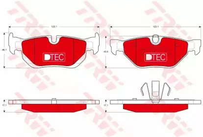 Комплект тормозных колодок, дисковый тормоз TRW купить