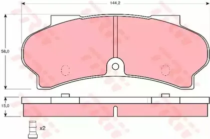Комплект тормозных колодок, дисковый тормоз TRW купить