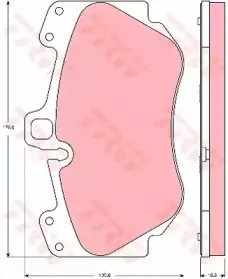 Комплект тормозных колодок, дисковый тормоз TRW купить