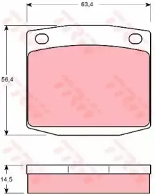 Комплект тормозных колодок, дисковый тормоз TRW купить