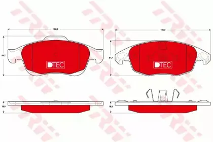 Комплект тормозных колодок, дисковый тормоз TRW купить