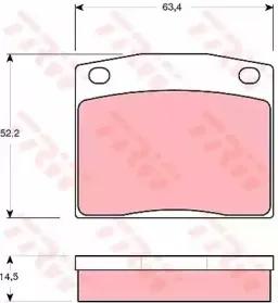 Комплект тормозных колодок, дисковый тормоз TRW купить