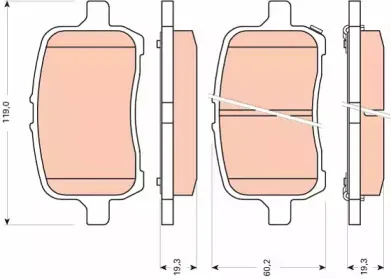 Комплект тормозных колодок, дисковый тормоз TRW купить