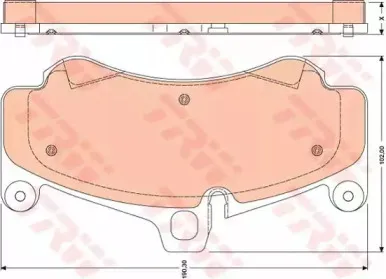 Комплект тормозных колодок, дисковый тормоз TRW купить