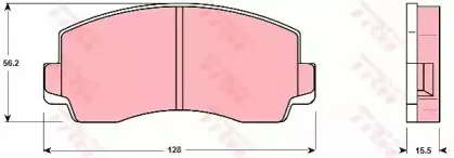 Комплект тормозных колодок, дисковый тормоз TRW купить