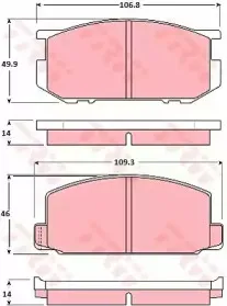 Комплект тормозных колодок, дисковый тормоз TRW купить