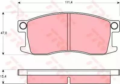 Комплект тормозных колодок, дисковый тормоз TRW купить