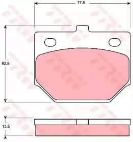 Комплект тормозных колодок, дисковый тормоз TRW купить