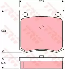 Комплект тормозных колодок, дисковый тормоз TRW купить