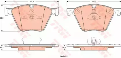 Комплект тормозных колодок, дисковый тормоз TRW купить
