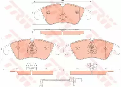 Комплект тормозных колодок, дисковый тормоз TRW купить