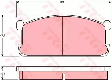Комплект тормозных колодок, дисковый тормоз TRW купить