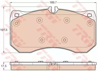 Комплект тормозных колодок, дисковый тормоз TRW купить
