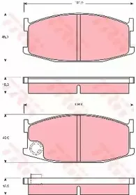 Комплект тормозных колодок, дисковый тормоз TRW купить