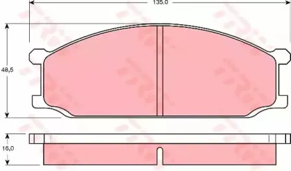 Комплект тормозных колодок, дисковый тормоз TRW купить