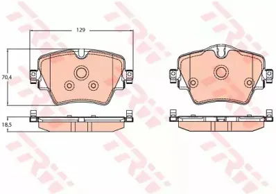GDB2098  TRW - Гальмівні колодки до дисків TRW купить
