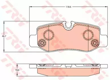 Комплект тормозных колодок, дисковый тормоз TRW купить