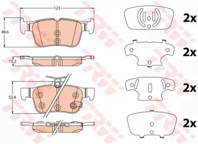 GDB2115  TRW - Гальмівні колодки до дисків TRW купить