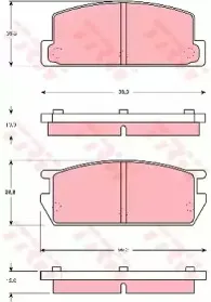 Комплект тормозных колодок, дисковый тормоз TRW купить