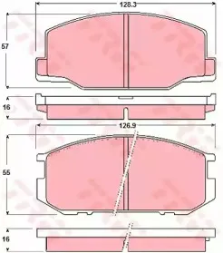 Комплект тормозных колодок, дисковый тормоз TRW купить
