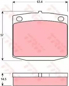 Комплект тормозных колодок, дисковый тормоз TRW купить