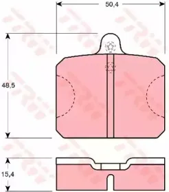 Комплект тормозных колодок, дисковый тормоз TRW купить