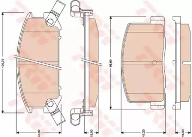 Комплект тормозных колодок, дисковый тормоз TRW купить