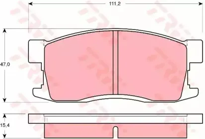 Комплект тормозных колодок, дисковый тормоз TRW купить