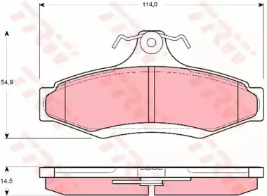 Комплект тормозных колодок, дисковый тормоз TRW купить