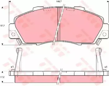Комплект тормозных колодок, дисковый тормоз TRW купить