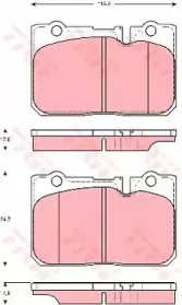 Комплект тормозных колодок, дисковый тормоз TRW купить