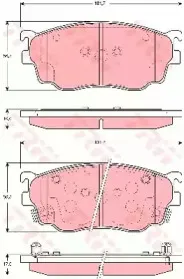 Комплект тормозных колодок, дисковый тормоз TRW купить