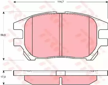 Комплект тормозных колодок, дисковый тормоз TRW купить