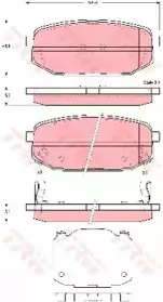 Комплект тормозных колодок, дисковый тормоз TRW купить
