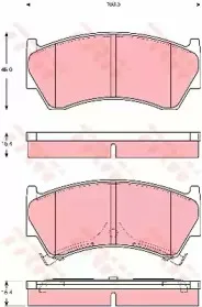 Комплект тормозных колодок, дисковый тормоз TRW купить