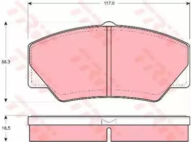 Комплект тормозных колодок, дисковый тормоз TRW купить