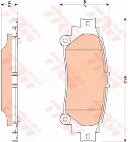 GDB3497  TRW - Гальмівні колодки до дисків TRW купить