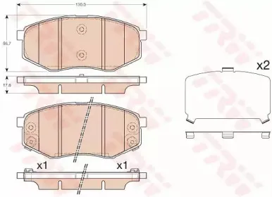Комплект тормозных колодок, дисковый тормоз TRW купить