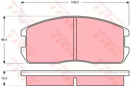 Комплект тормозных колодок, дисковый тормоз TRW купить