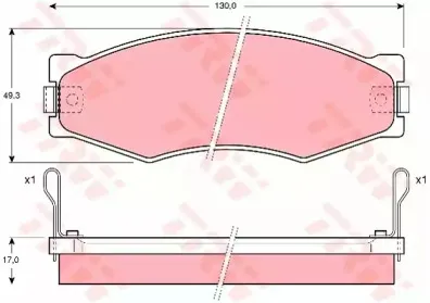 Комплект тормозных колодок, дисковый тормоз TRW купить