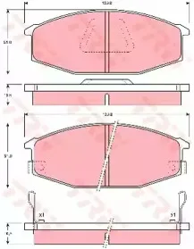 Комплект тормозных колодок, дисковый тормоз TRW купить