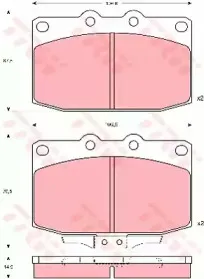 Комплект тормозных колодок, дисковый тормоз TRW купить